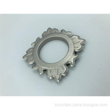 Petal Shape Bright Nickel Curtain Eyelet Curtain Ring